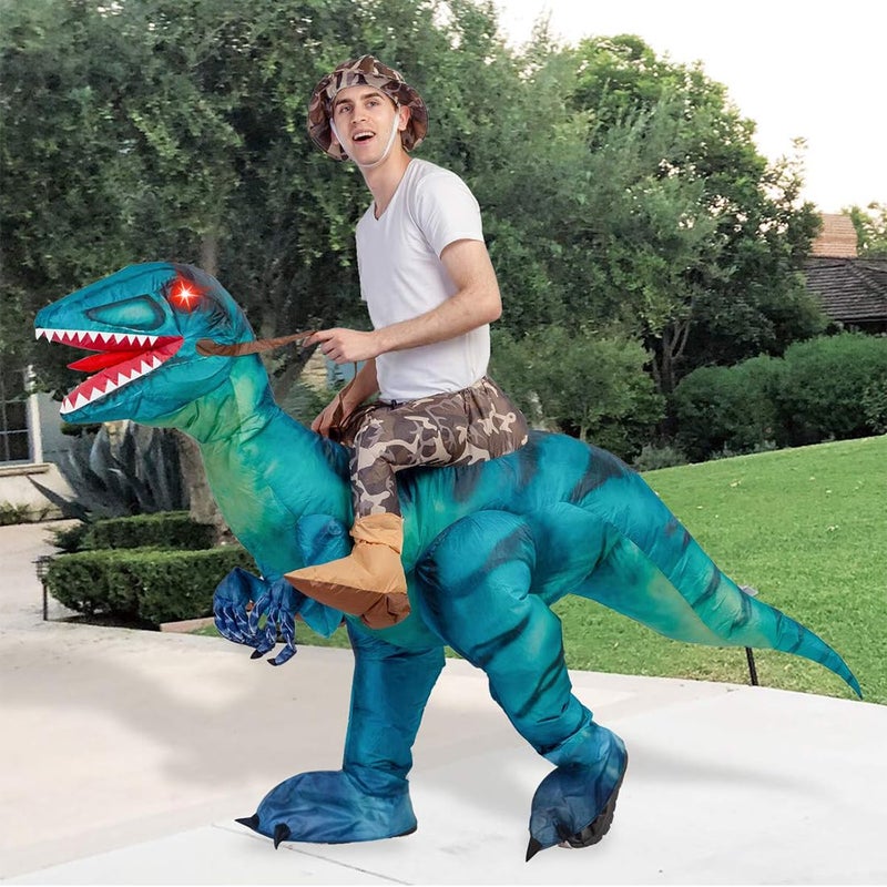 GOOSH Inflatable Dinosaur Costume for Adult Riding T Rex Funny Blow up Women Man Costume for Halloween Fancy Dress Party Cosplay - Image 5